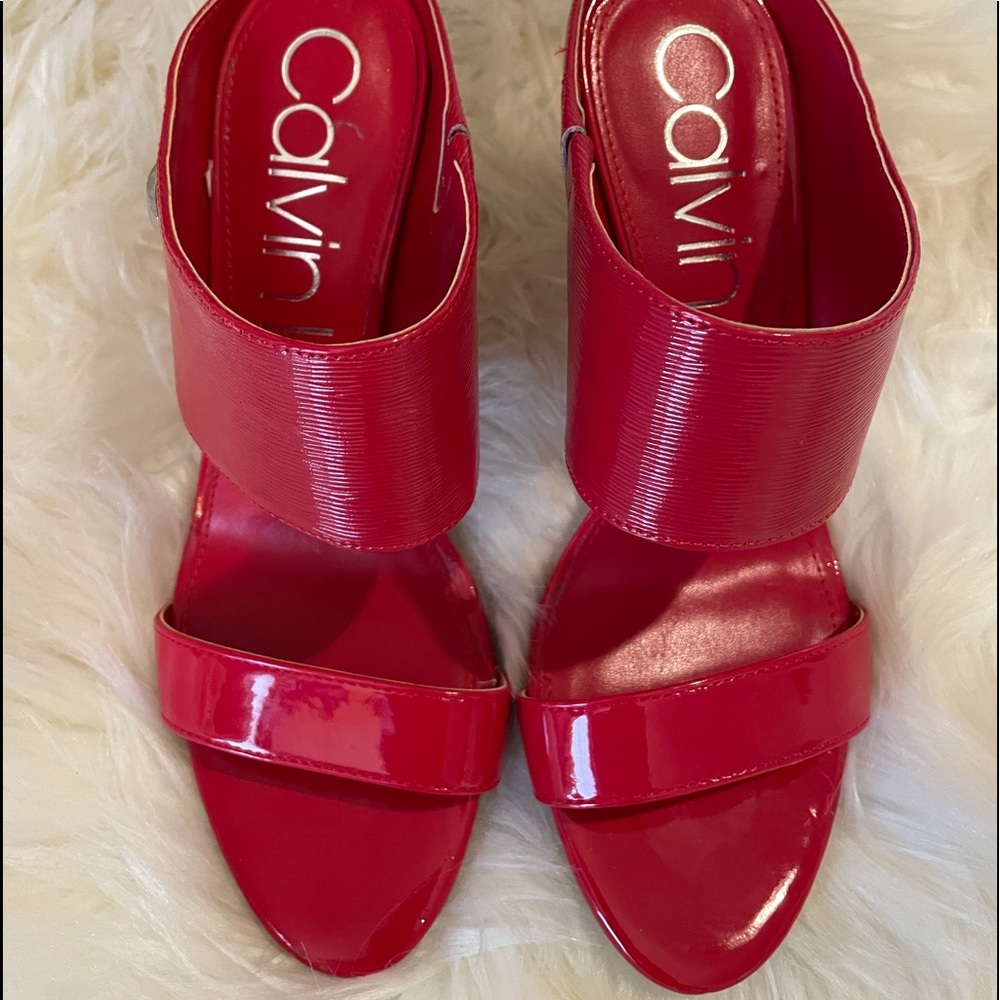 Calvin Klein Shoes Red patent